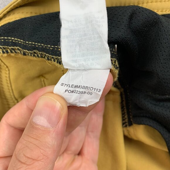 Prana Mens Shorts 34 Yellow Chino Brion 9" Nylon Stretch Outdoor Hiking UPF - Picture 9 of 11